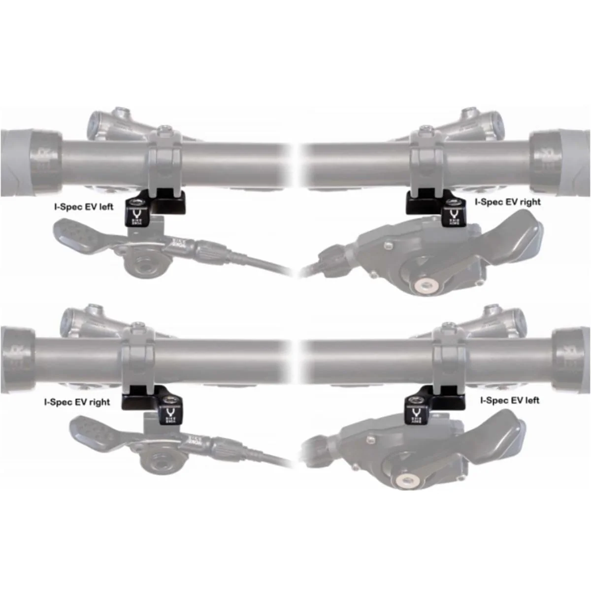Adaptateur de Fixation pour Commande BIKE YOKE Triggy Shimano i-Spec EV Droit #BY-SPECEVR - Image 2