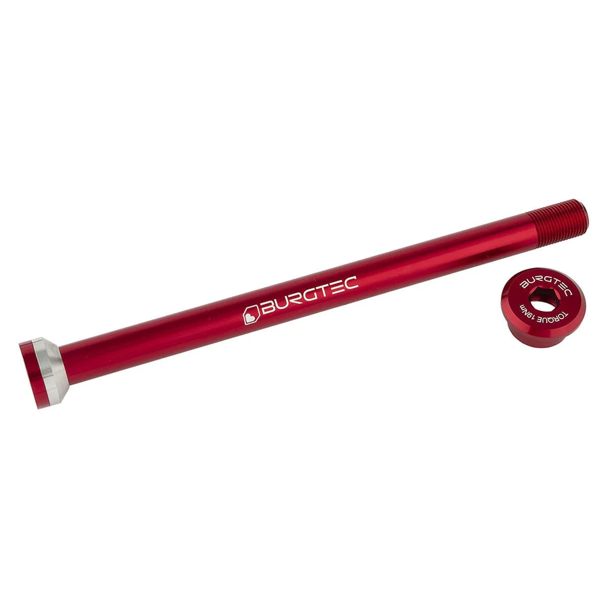 Axe de Roue Arrière BURGTEC 171mm pour Cadres Transition Rouge