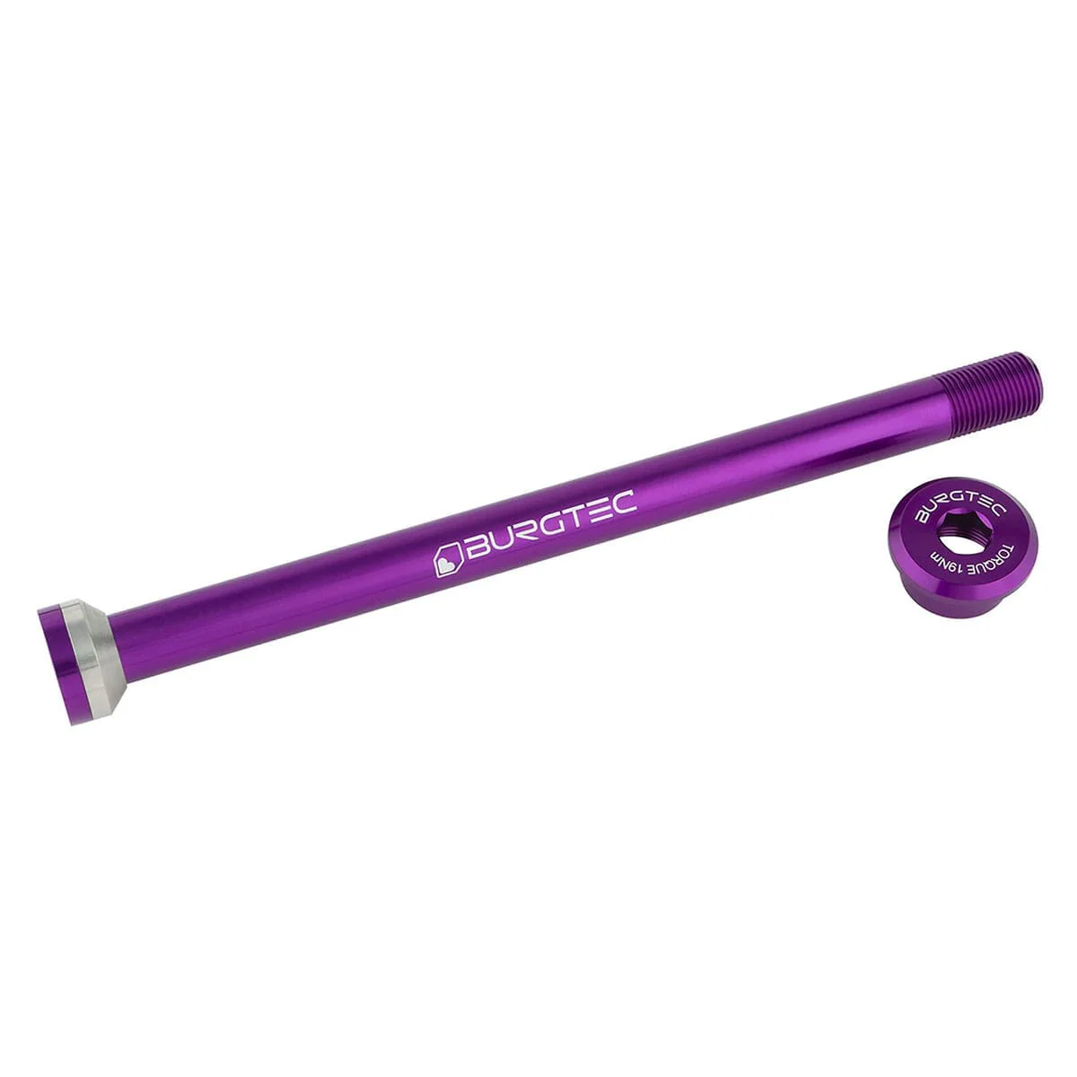 Axe de Roue Arrière BURGTEC 171mm pour Cadres Transition Violet