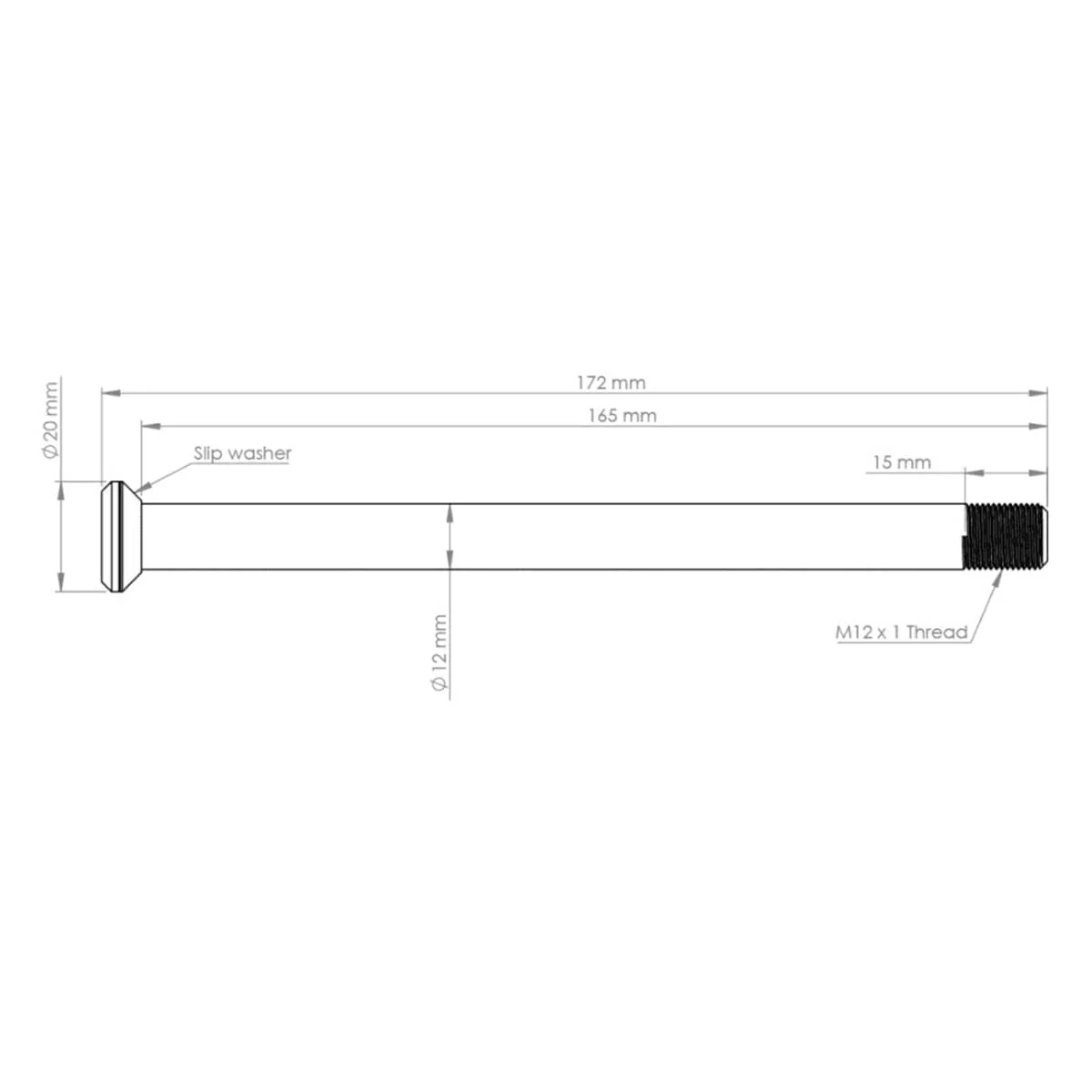 Axe de Roue Arrière BURGTEC 172mm pour Cadres Specialized Or - Image 2
