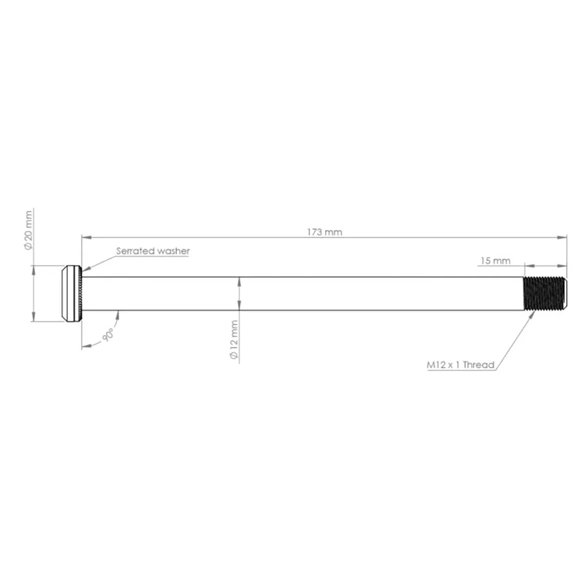 Axe de Roue Arrière BURGTEC 173.7mm pour Cadres Santa Cruz Rouge - Image 2