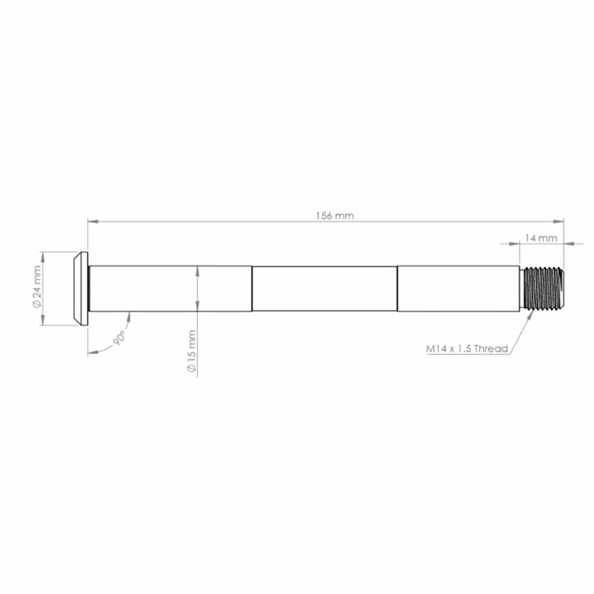 Axe de Roue Avant BURGTEC pour Fourche FOX 15x110 mm Boost Avant 2021 Argent - Image 2