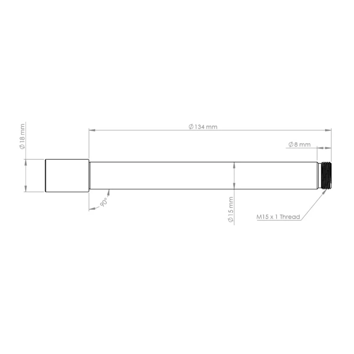 Axe de Roue Avant BURGTEC pour Fourche Ôhlins RXF 36 Argent - Image 2