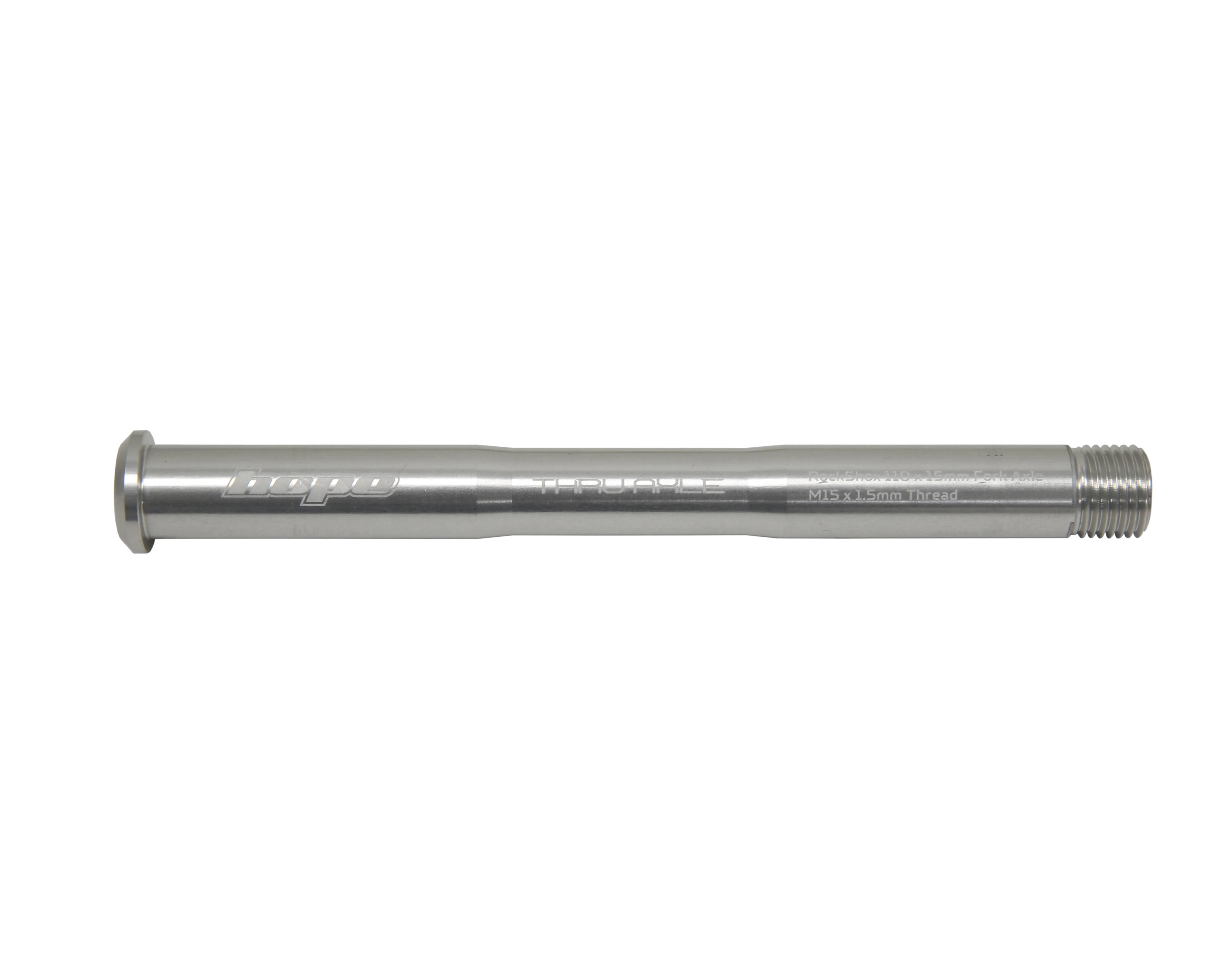 Axe de Roue Avant HOPE pour Fourche ROCKSHOX Pike/Lyric/Zeb Argent