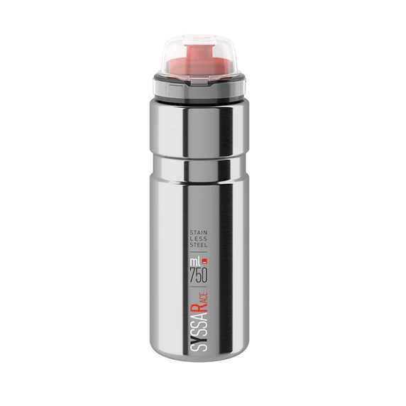 Bidon Acier ELITE SYSSA RACE Argent Brillant