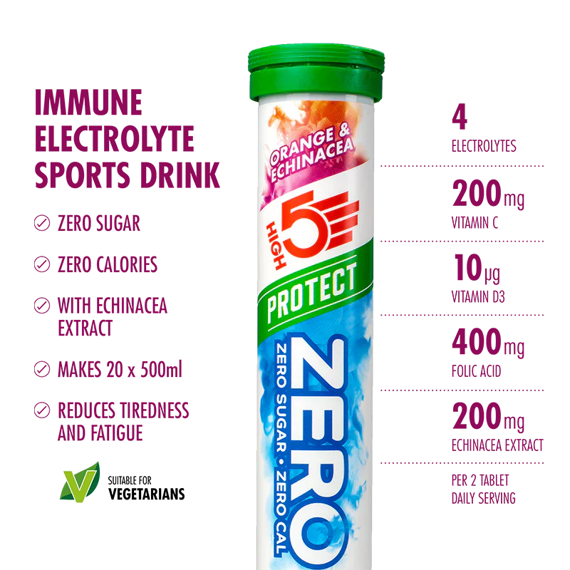Pack 3x20 Pastilles HIGH5 ZERO VARIETY PACK Fruits Rouge Cafeine/Citron/Orange - Image 4