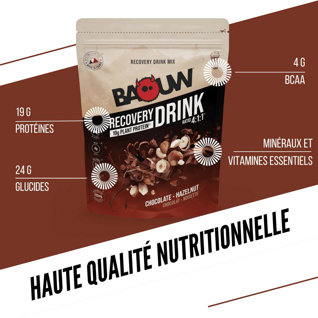 Boisson de Récupération BAOUW RECOVERY (500g) Chocolat Noisette - Image 4