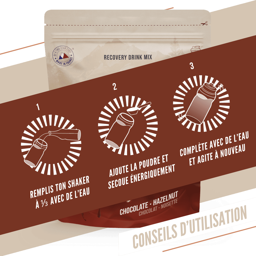 Boisson de Récupération BAOUW RECOVERY (500g) Chocolat Noisette - Image 7