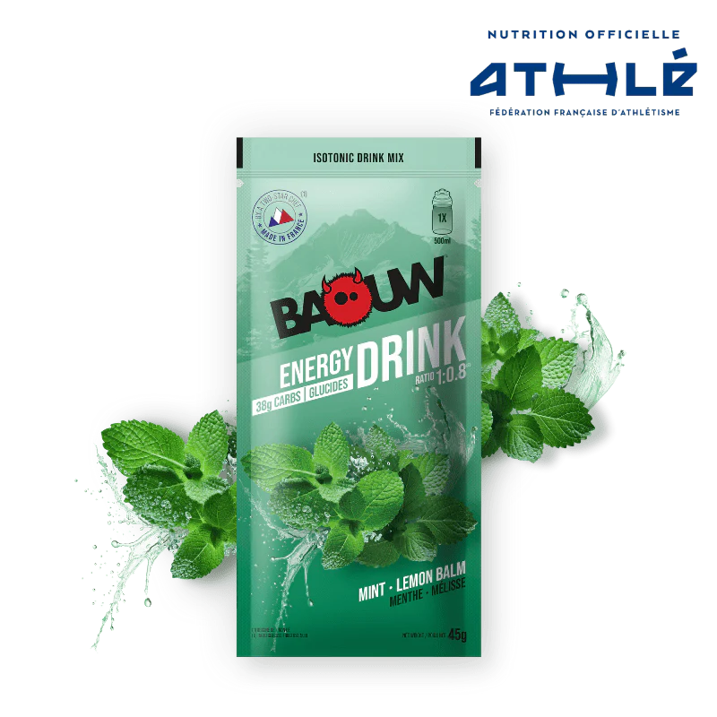 Boisson Énergétique BAOUW ISOTONIC (45g) Menthe/Mélisse