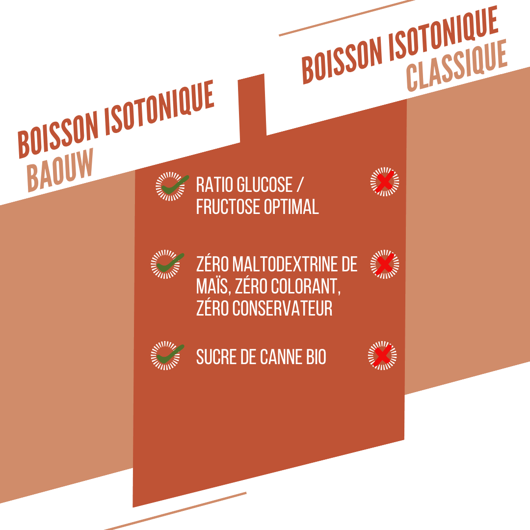Boisson Énergétique BAOUW ISOTONIC (45g) Pêche/Romarin - Image 6