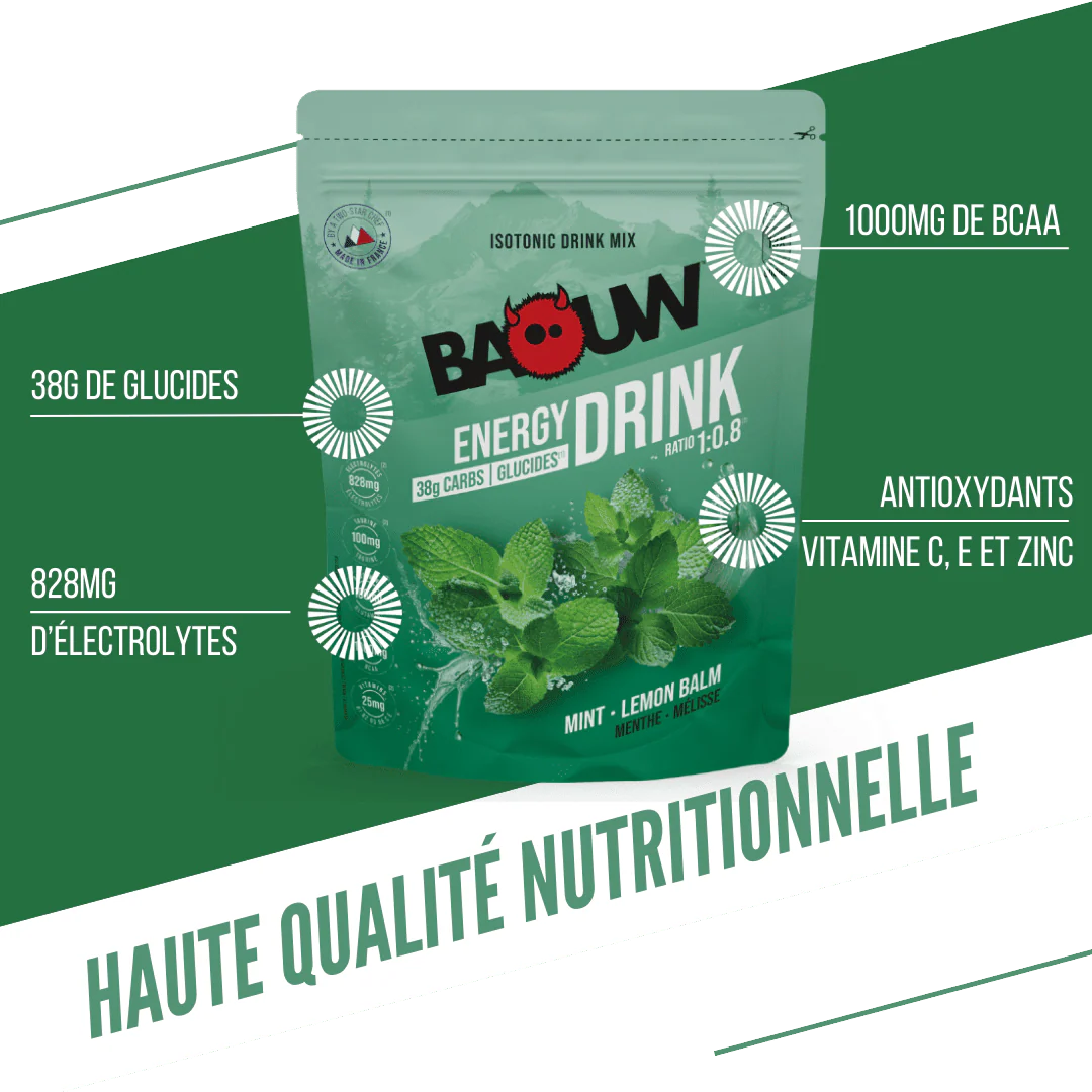 Boisson Énergétique BAOUW ISOTONIC (585g) Menthe/Mélisse - Image 2