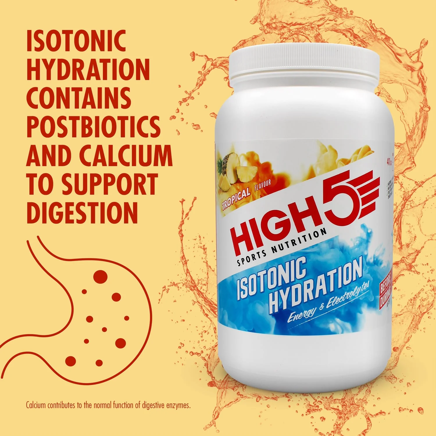 Boisson Énergétique HIGH5 ISOTONIC (1.23kg) Tropical - Image 3