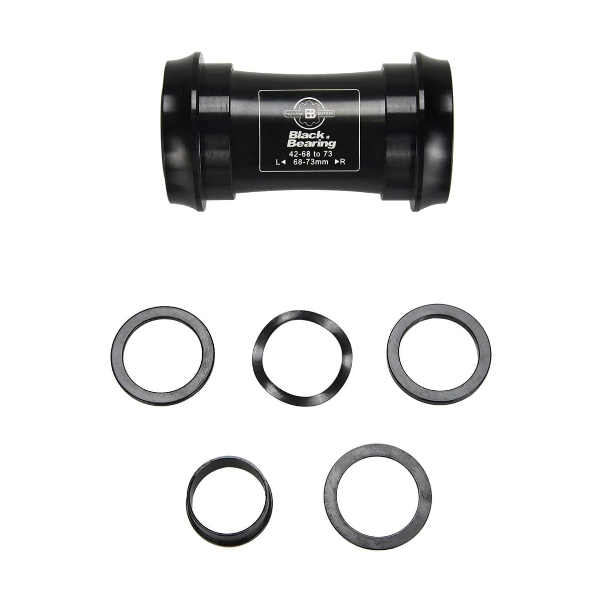 Boîtier de Pédalier BLACK BEARING BB30 Axe 24 mm et GXP Acier - Image 2