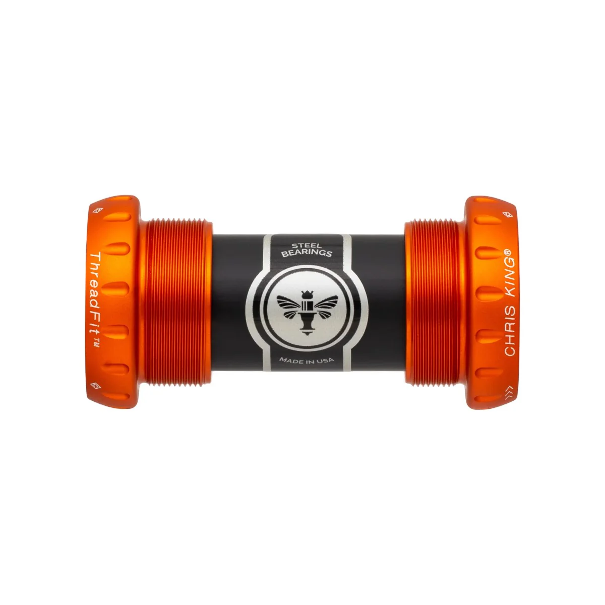 Boîtier de Pédalier CHRIS KING ThreadFit 24 68/73mm Céramique Orange