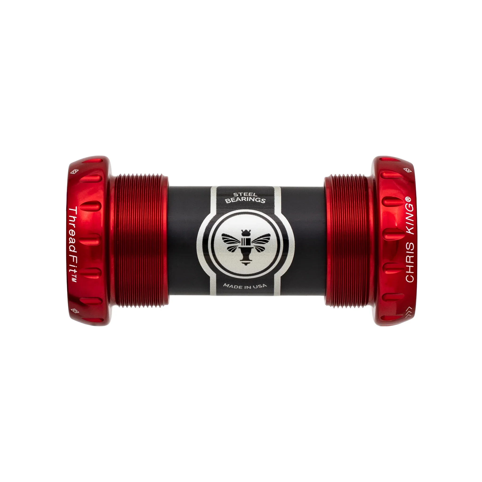 Boîtier de Pédalier CHRIS KING ThreadFit 24 68/73mm Rouge
