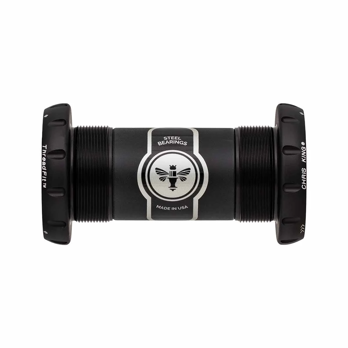 Boîtier de Pédalier CHRIS KING ThreadFit 30 68/73mm Noir Mat