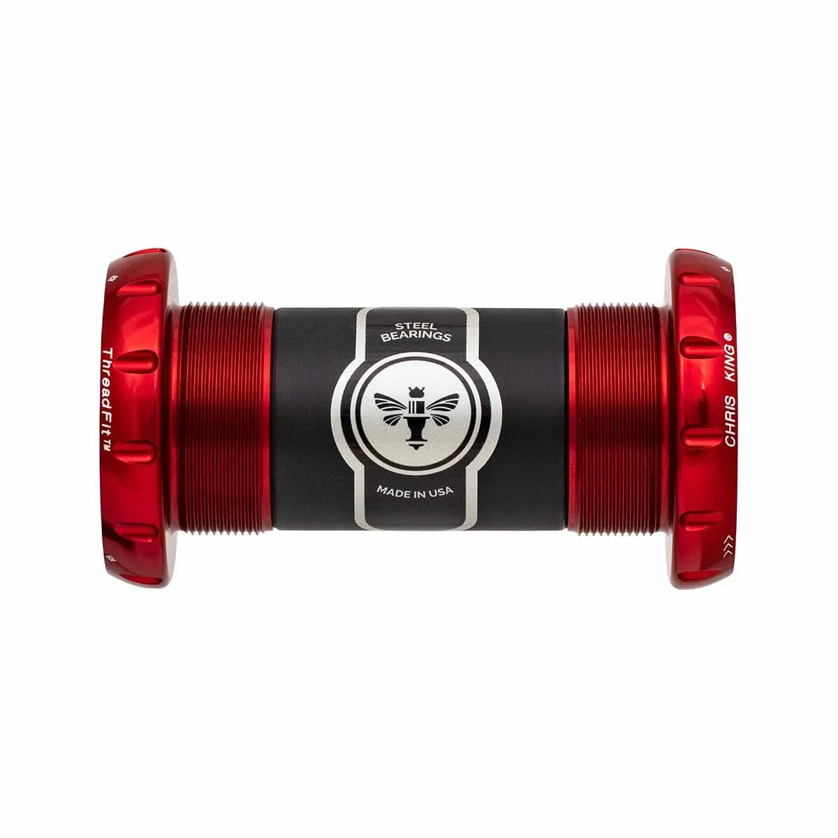 Boîtier de Pédalier CHRIS KING ThreadFit 30 68/73mm Rouge