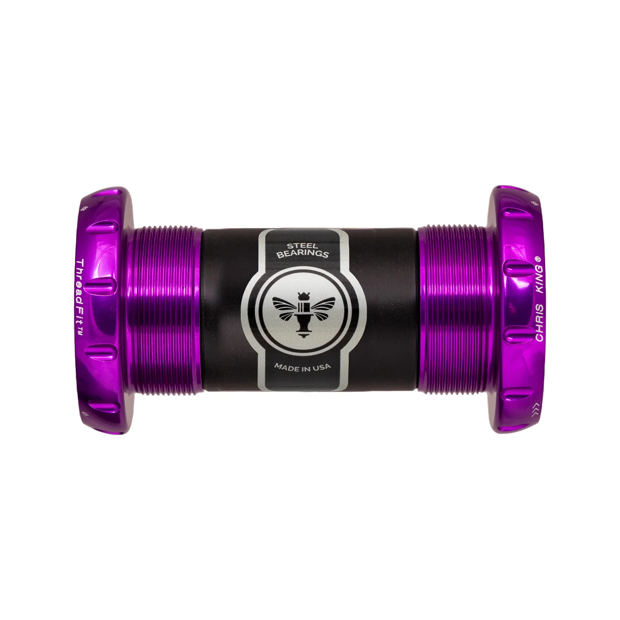 Boîtier de Pédalier CHRIS KING ThreadFit 30 68/73mm Violet