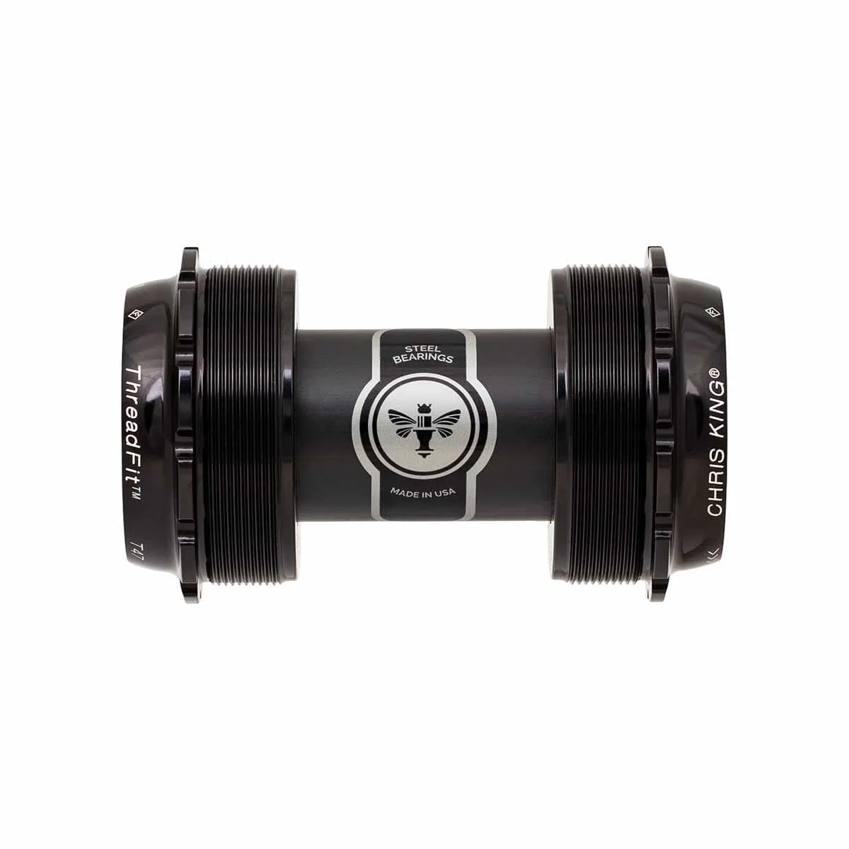 Boîtier de Pédalier CHRIS KING ThreadFit T47 24X 68/73mm Noir