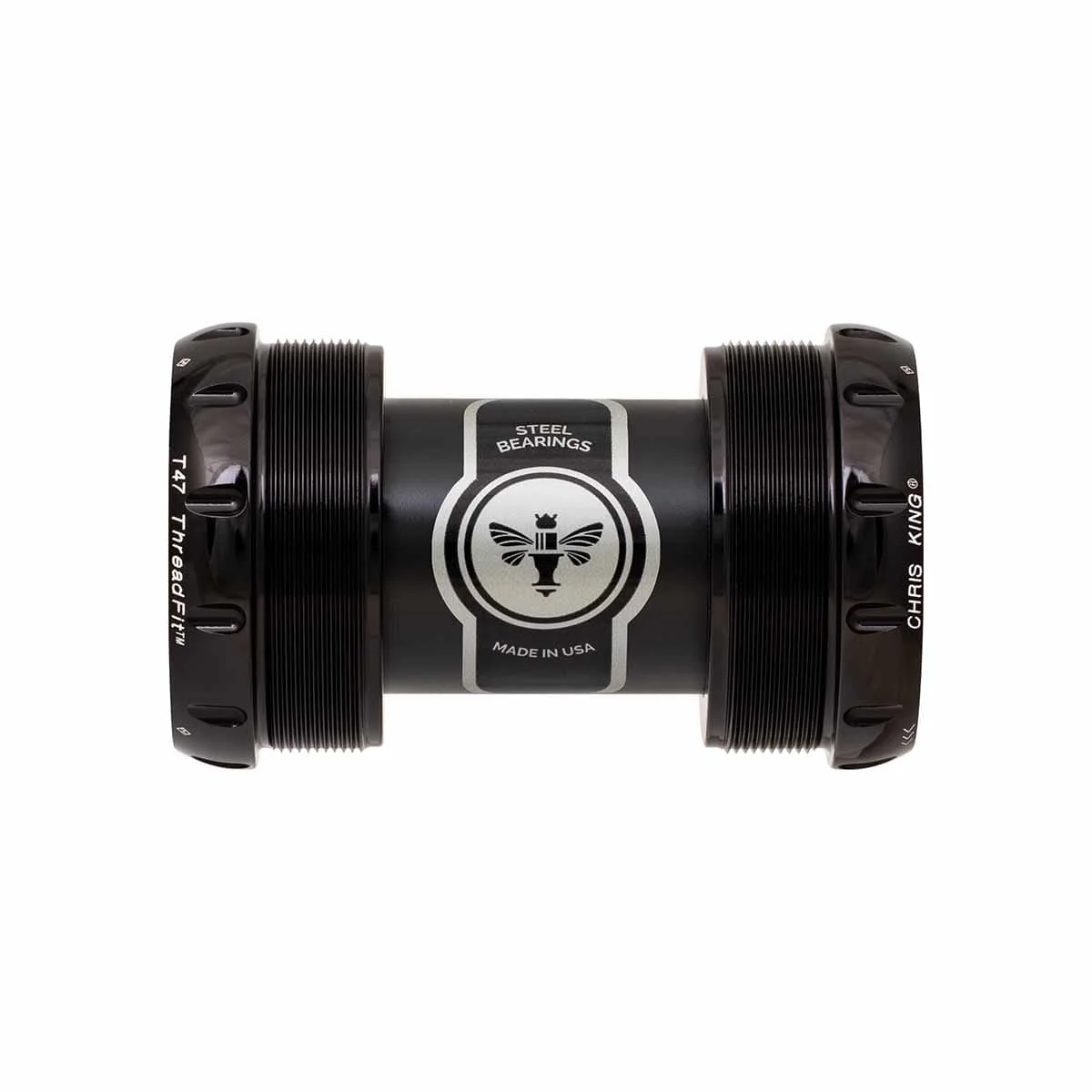 Boîtier de Pédalier CHRIS KING ThreadFit T47 30X 68/73mm Noir