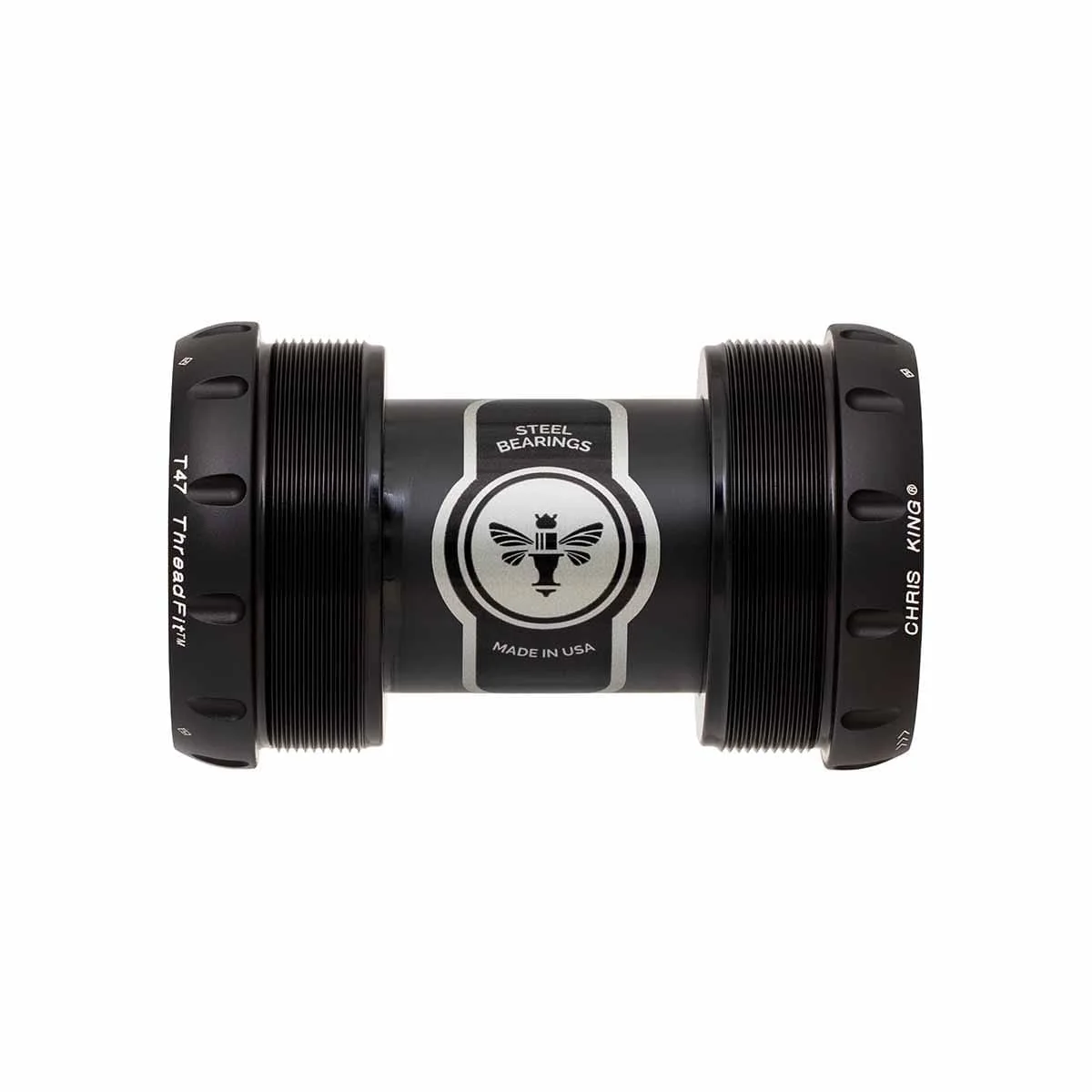 Boîtier de Pédalier CHRIS KING ThreadFit T47 30X 68/73mm Noir Mat