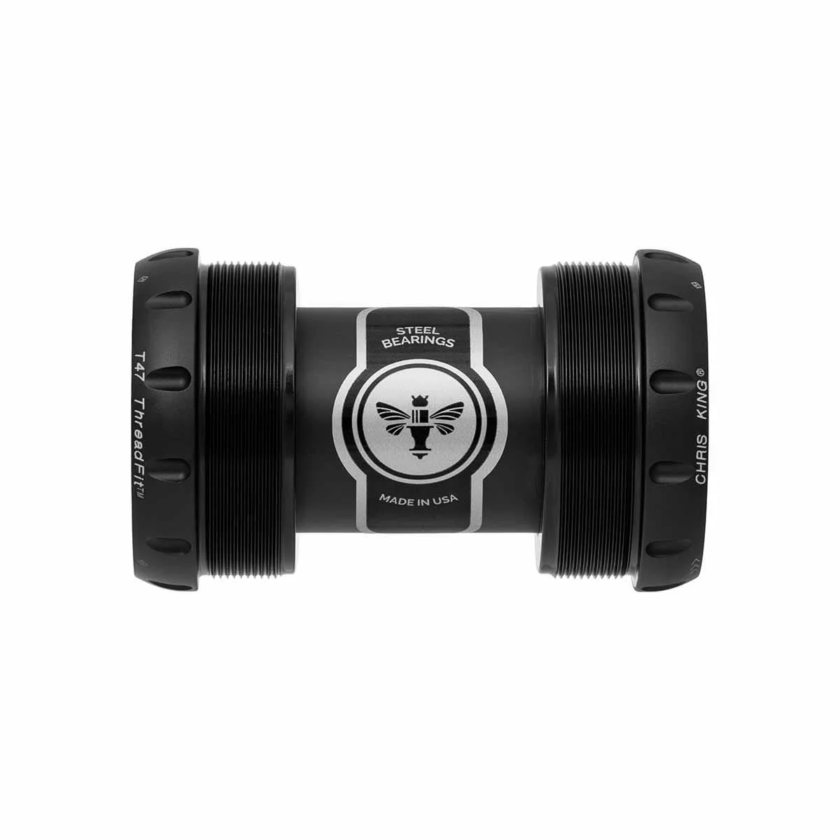 Boîtier de Pédalier CHRIS KING ThreadFit T47 30X  68/73mm Noir/Or