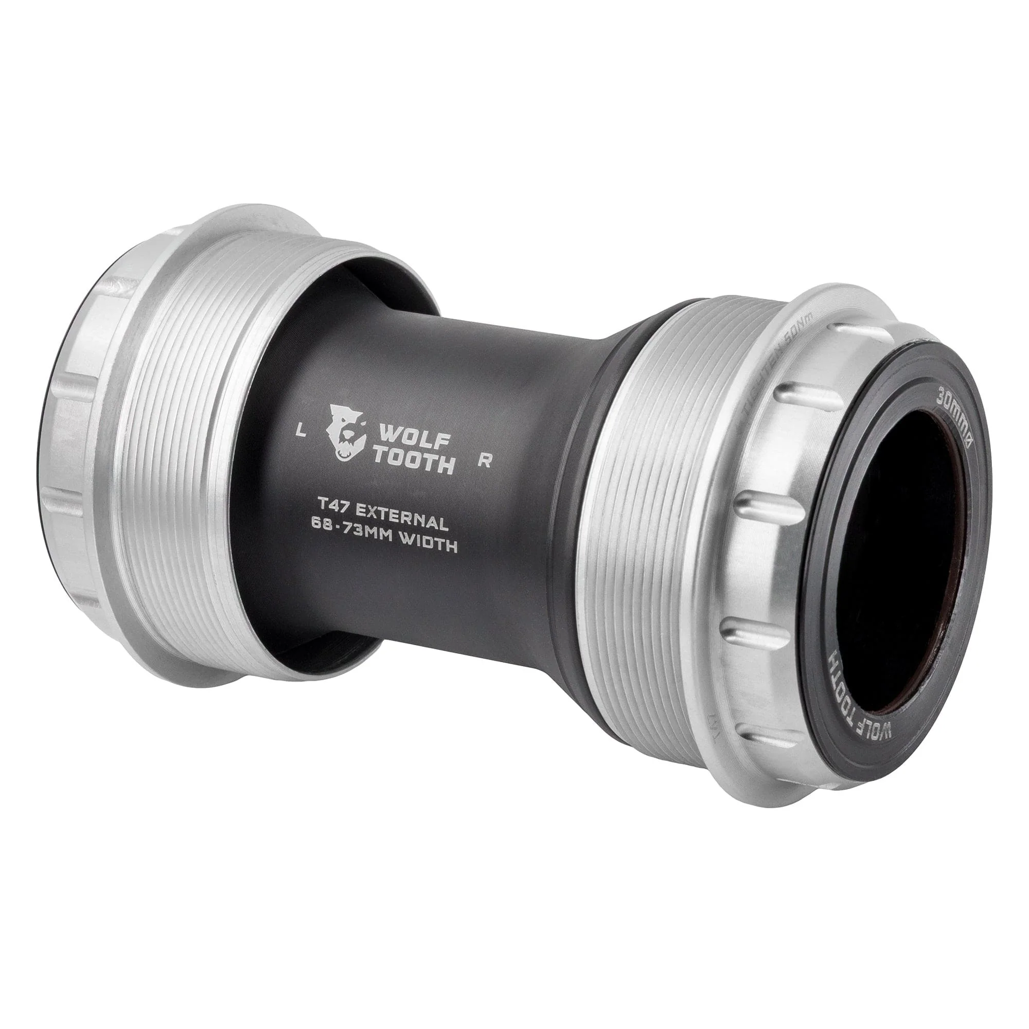 Boitier de Pédalier WOLFTOOTH T47 Externe 30mm Raw Silver