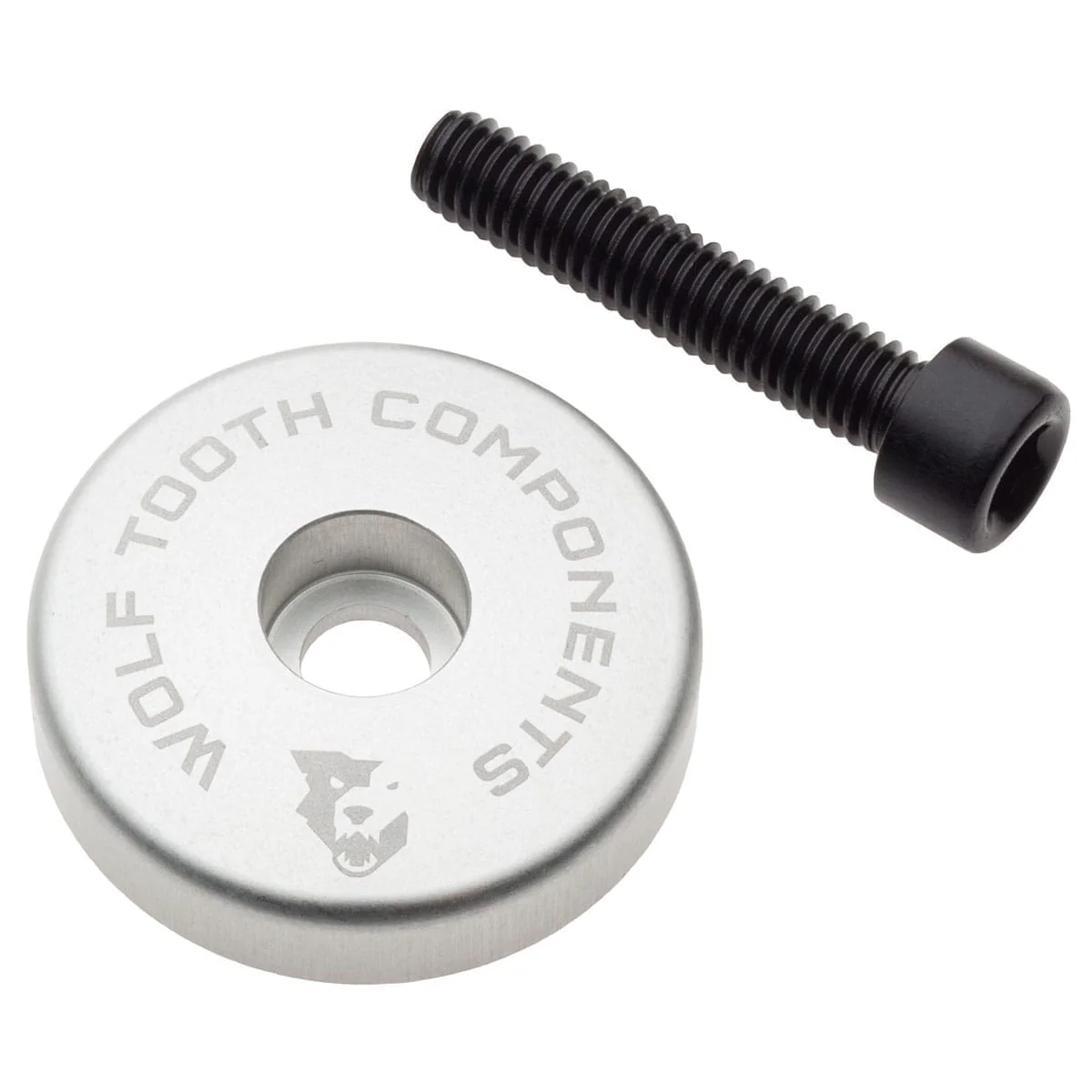 Bouchon de Potence WOLF TOOTH avec Entretoise de 5mm Intégré 1"1/8 Argent