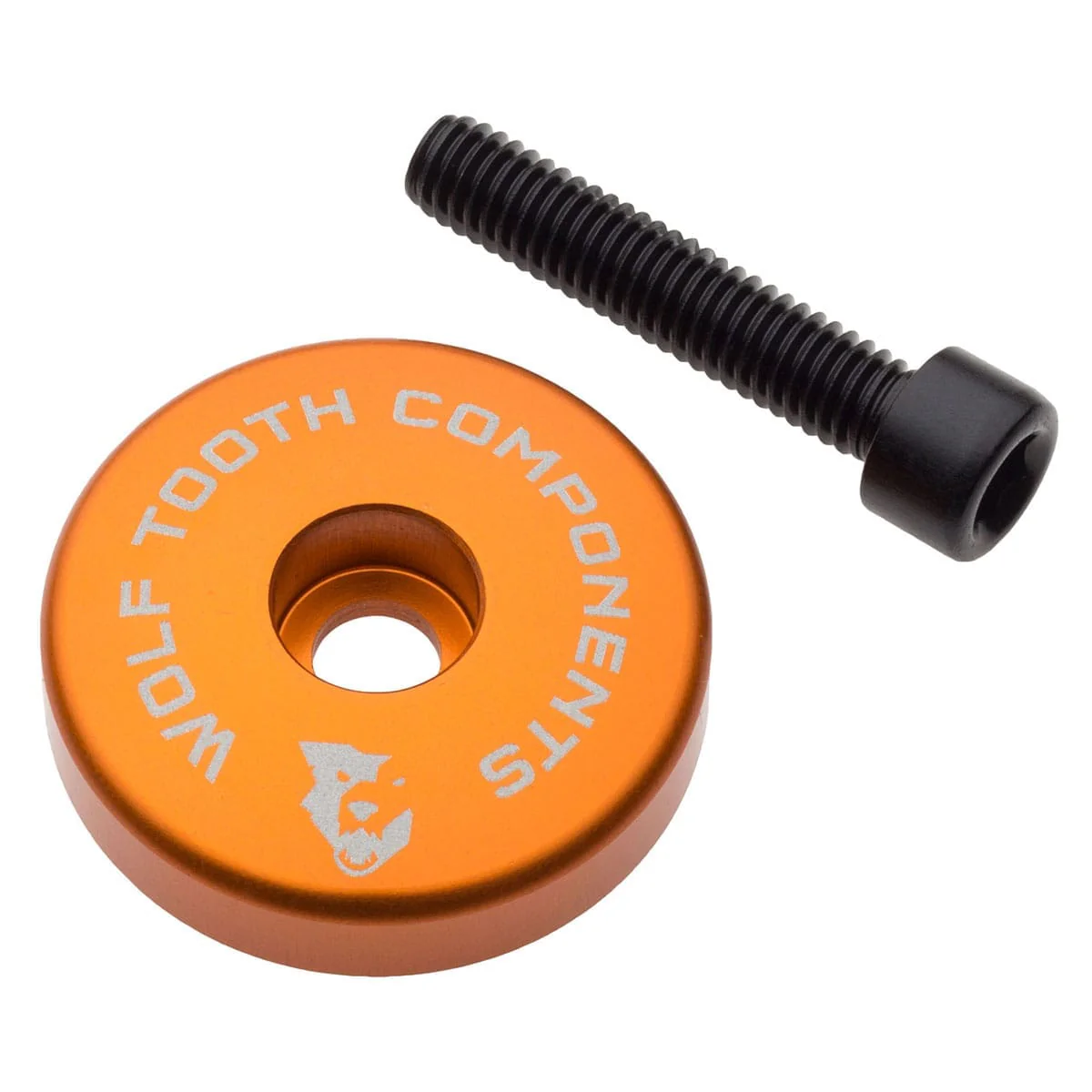 Bouchon de Potence WOLF TOOTH avec Entretoise de 5mm Intégré 1"1/8 Orange