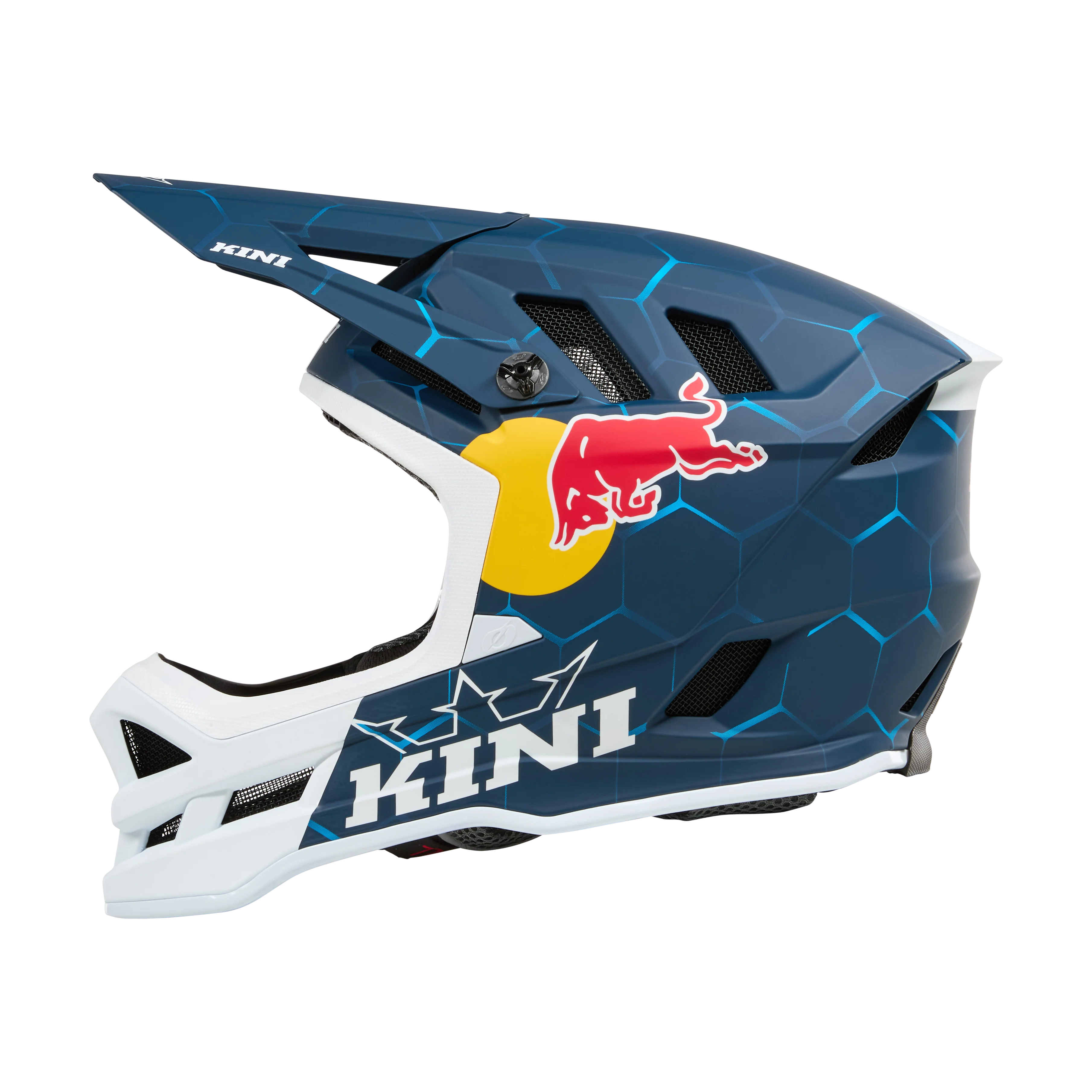 Casque VTT O'NEAL DHC KINI RED BULL 1.0 Blanc/Bleu - Image 3