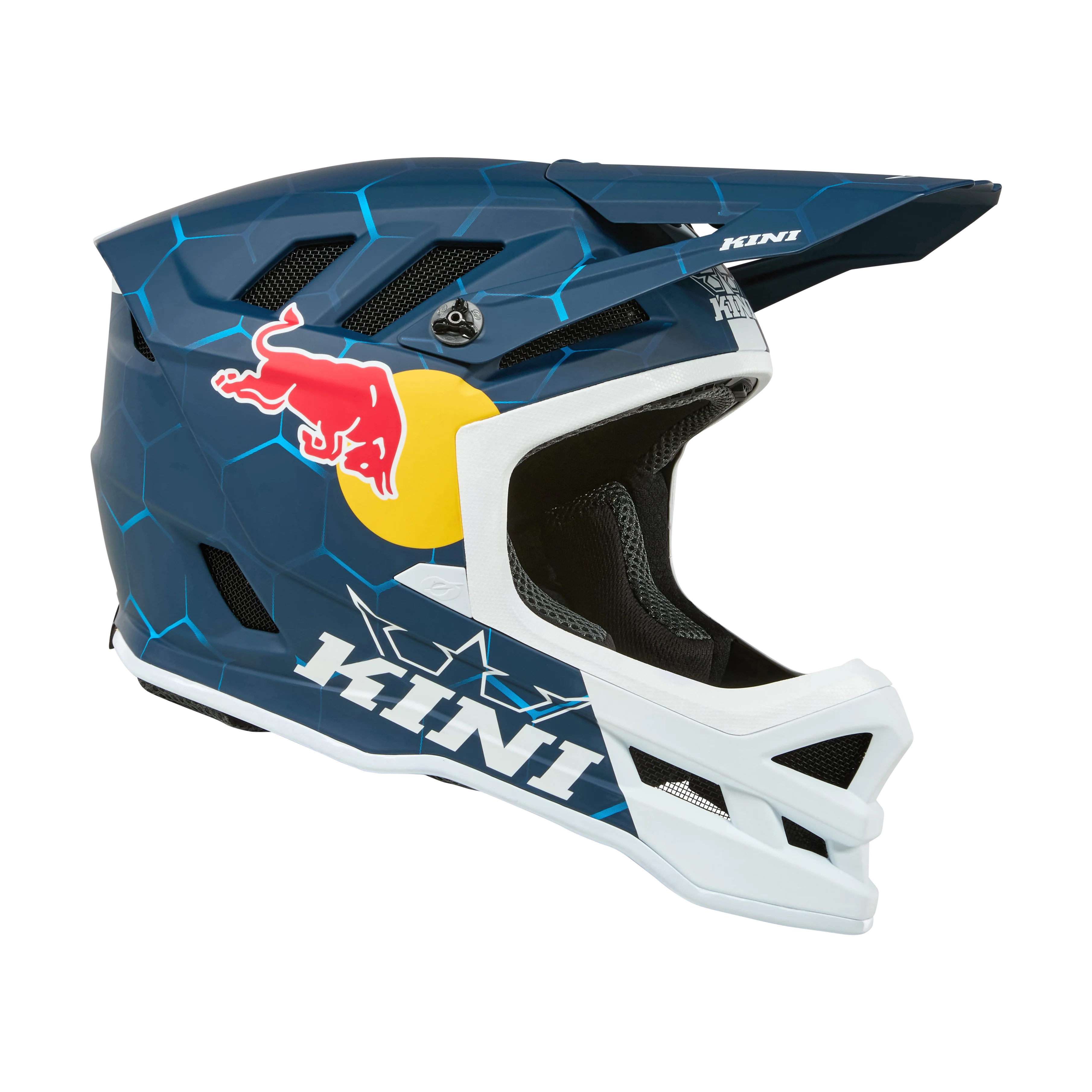 Casque VTT O'NEAL DHC KINI RED BULL 1.0 Blanc/Bleu - Image 4