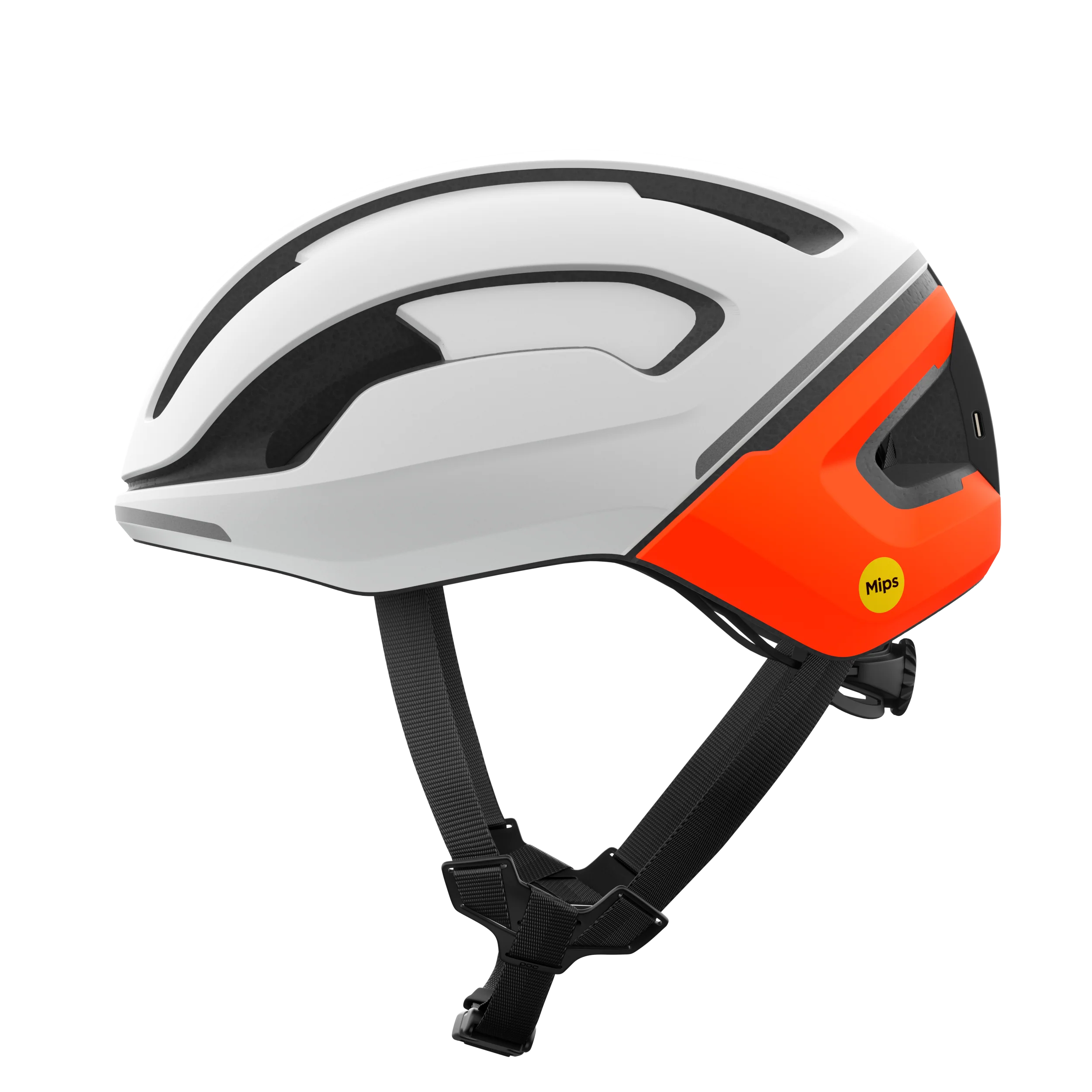 Casque Route POC OMNE BEACON MIPS Blanc/Orange Matt