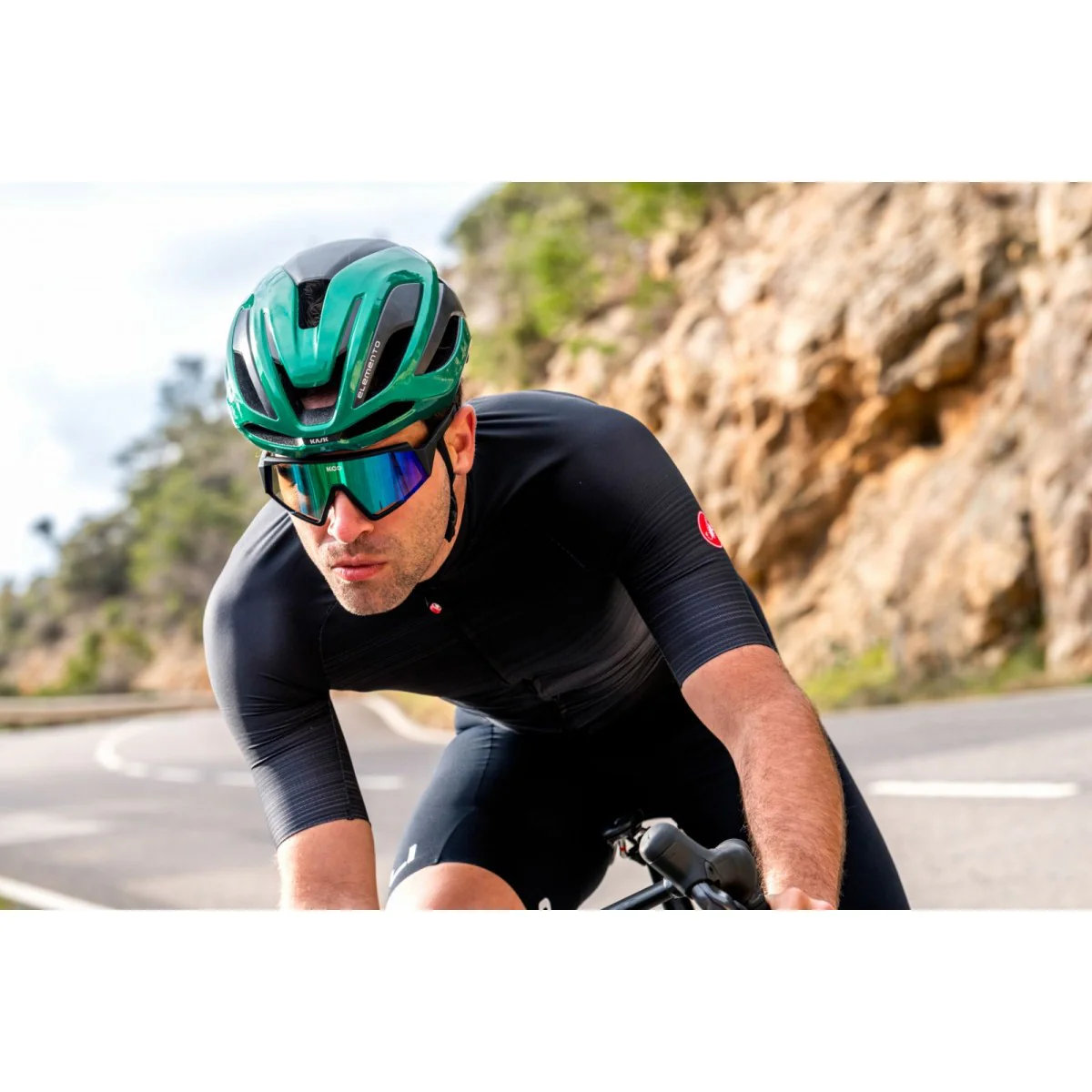 Casque Route KASK ELEMENTO Vert - Image 5