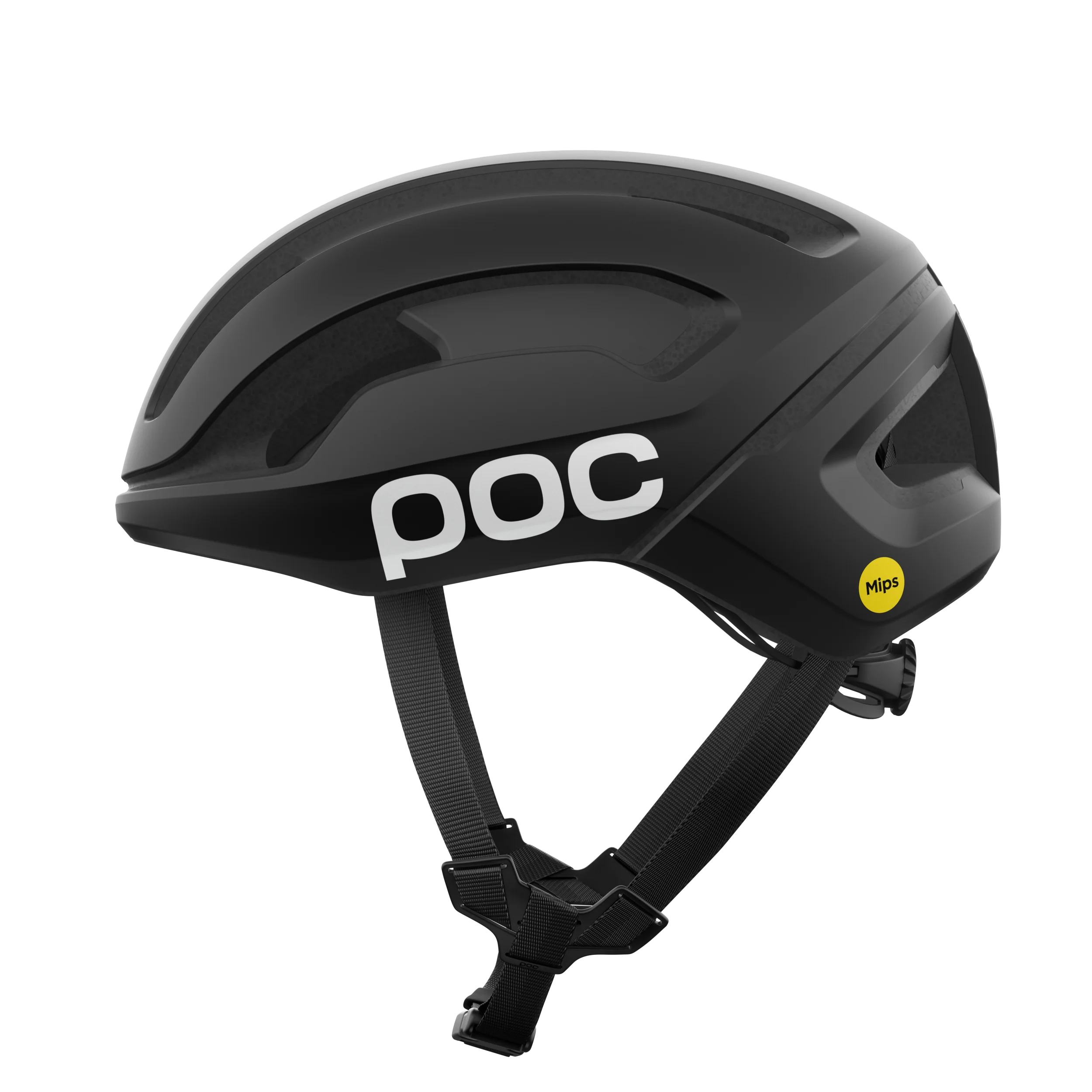 Casque Route POC OMNE AIR MIPS Logo Noir Matt/Blanc