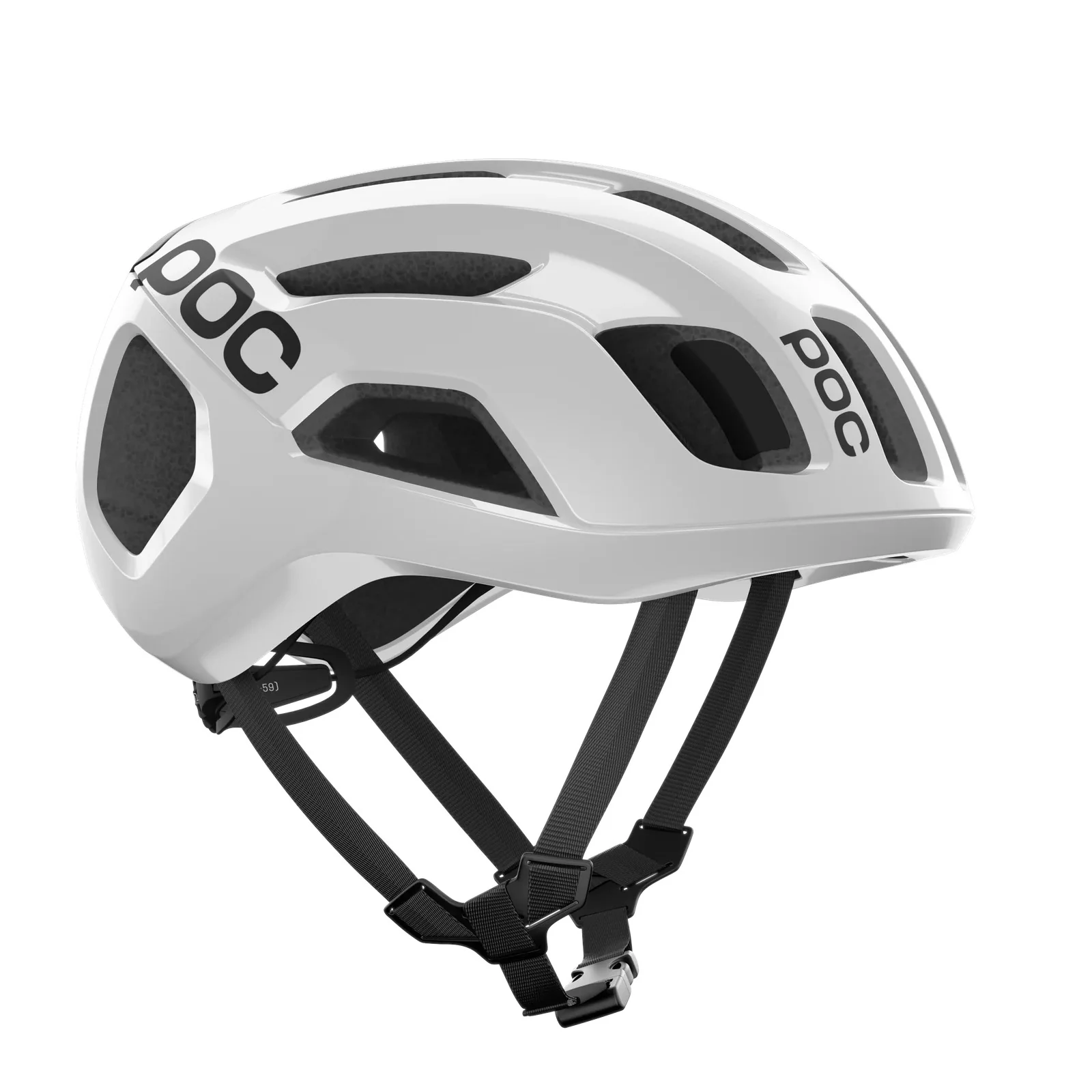 Casque Route POC VENTRAL AIR MIPS Logo Blanc/Noir Matt - Image 3