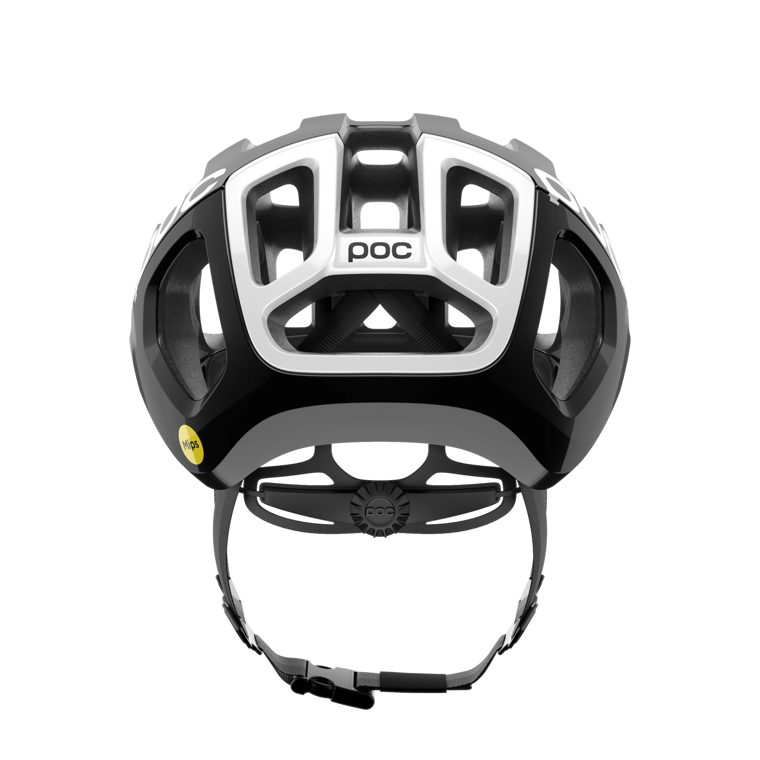 Casque Route POC VENTRAL AIR MIPS Logo Noir/Blanc Matt - Image 4