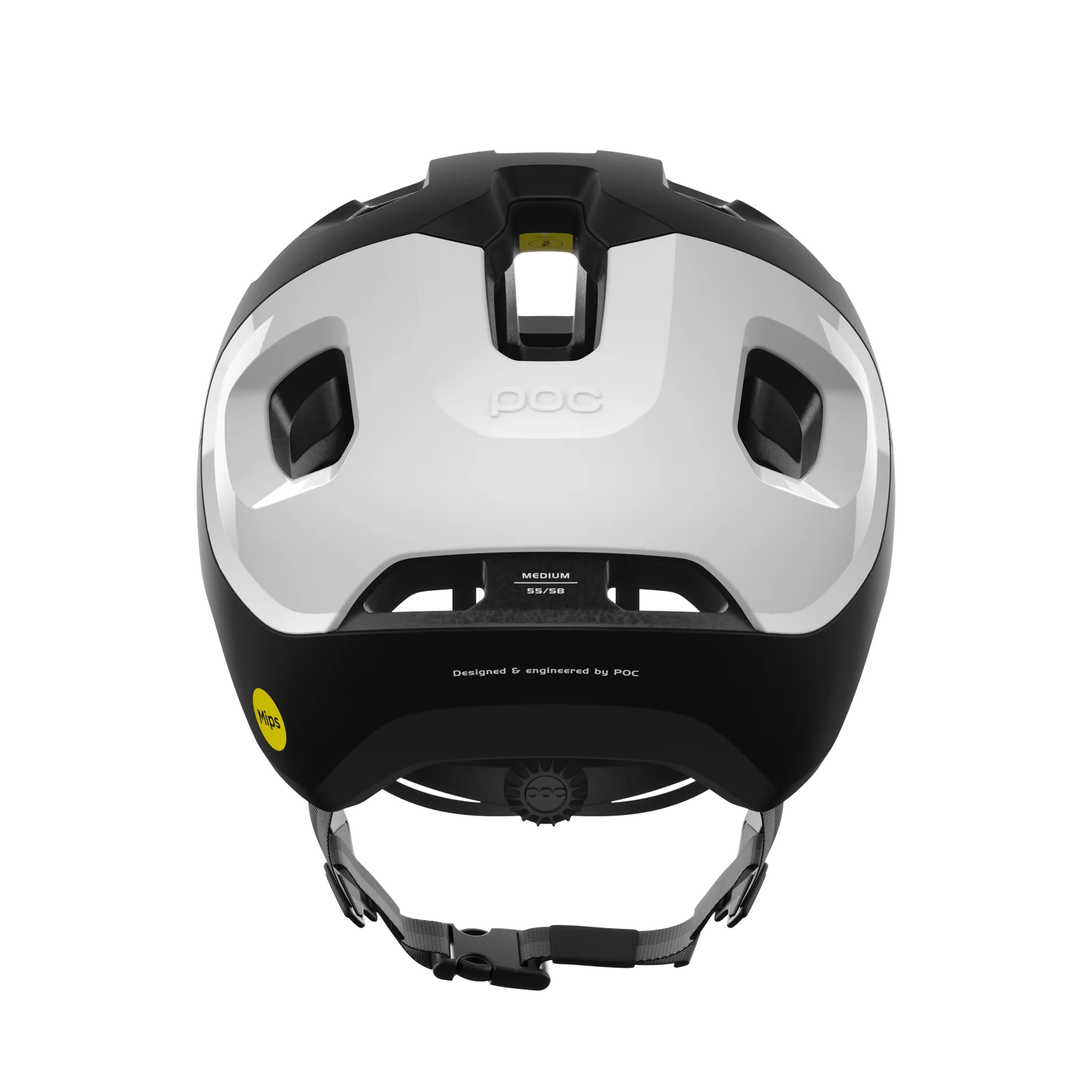 Casque VTT POC AXION RACE MIPS Noir Mat/Blanc - Image 4