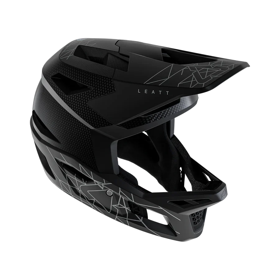 Casque VTT LEATT MTB GRAVITY 6.0 CARBON Stealth Noir/Gris - Image 2
