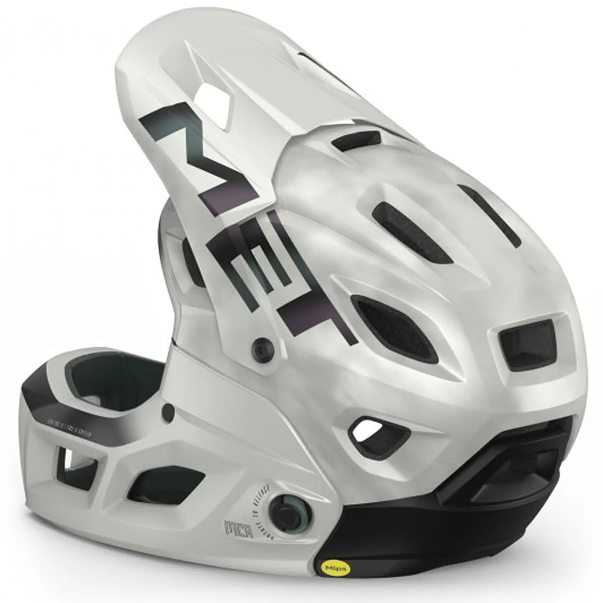 Casque VTT MET PARACHUTE MCR MIPS Blanc Mat - Image 3