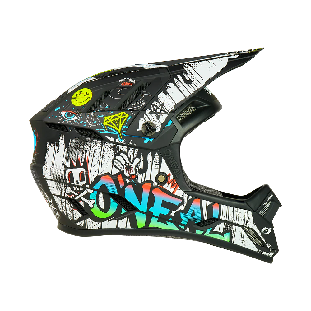 Casque VTT O'NEAL BACKFLIP RANCID Noir/Blanc - Image 3