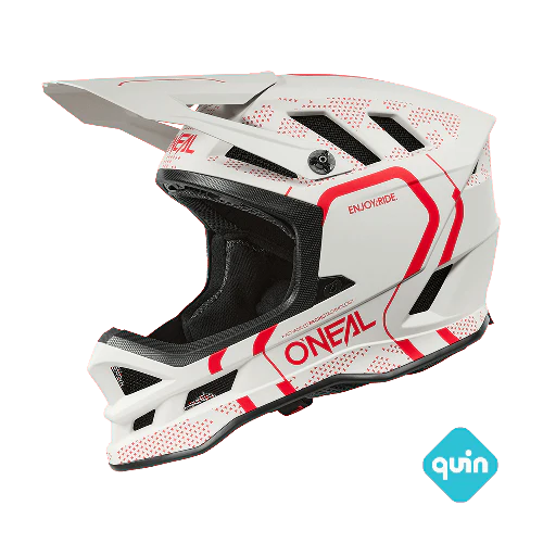 Casque VTT O'NEAL BLADE POLYACRYLITE STRIKE Blanc/Rouge