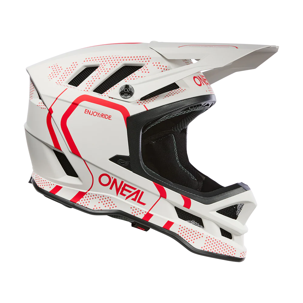 Casque VTT O'NEAL BLADE POLYACRYLITE STRIKE Blanc/Rouge - Image 2