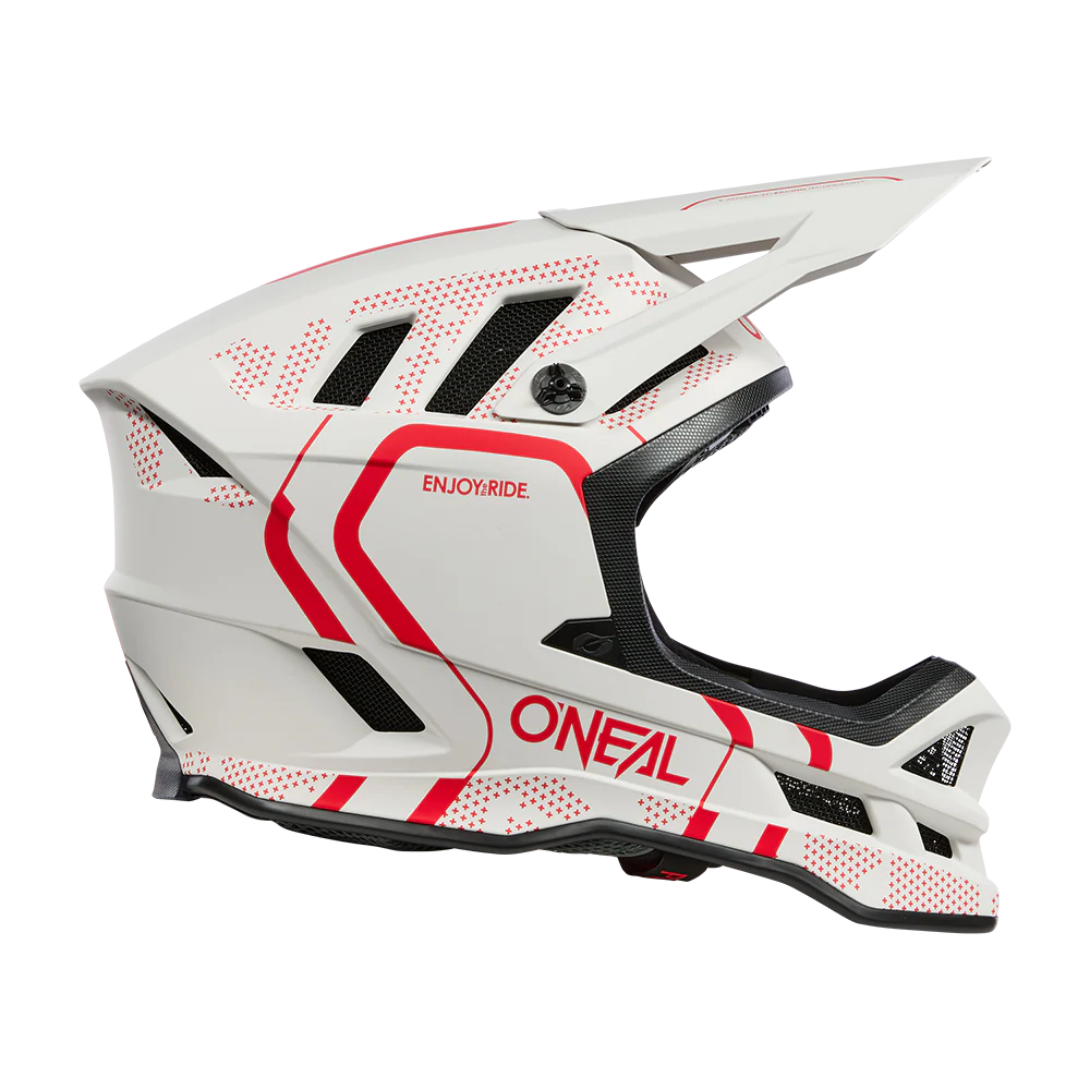 Casque VTT O'NEAL BLADE POLYACRYLITE STRIKE Blanc/Rouge - Image 3