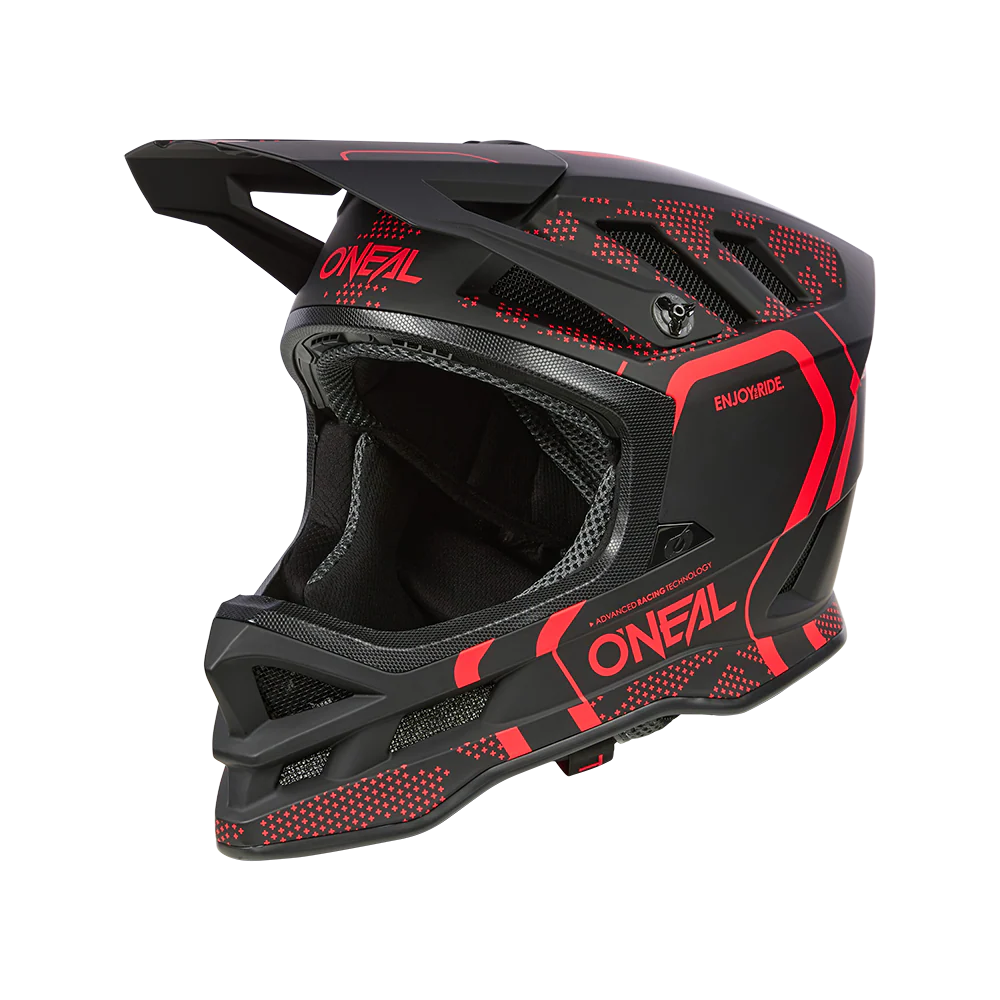 Casque VTT O'NEAL BLADE POLYACRYLITE STRIKE Noir/Rouge - Image 6