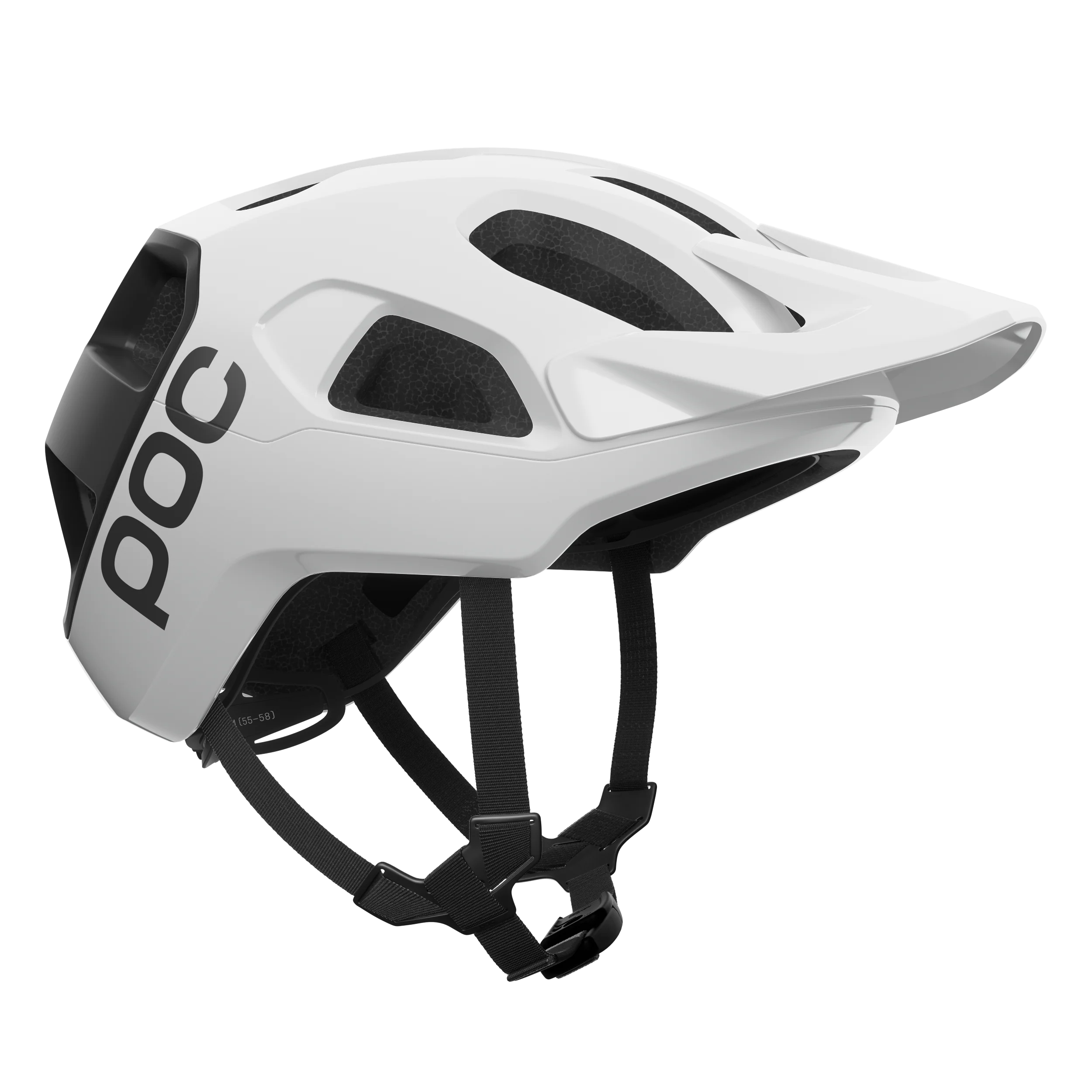 Casque VTT POC CULARIS Blanc/Noir Matt Logo - Image 3