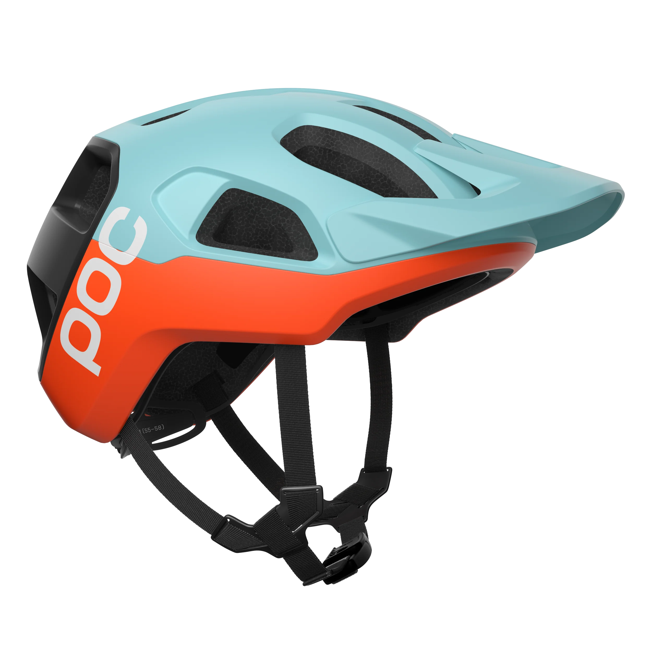 Casque VTT POC CULARIS Bleu/Orange Matt - Image 3