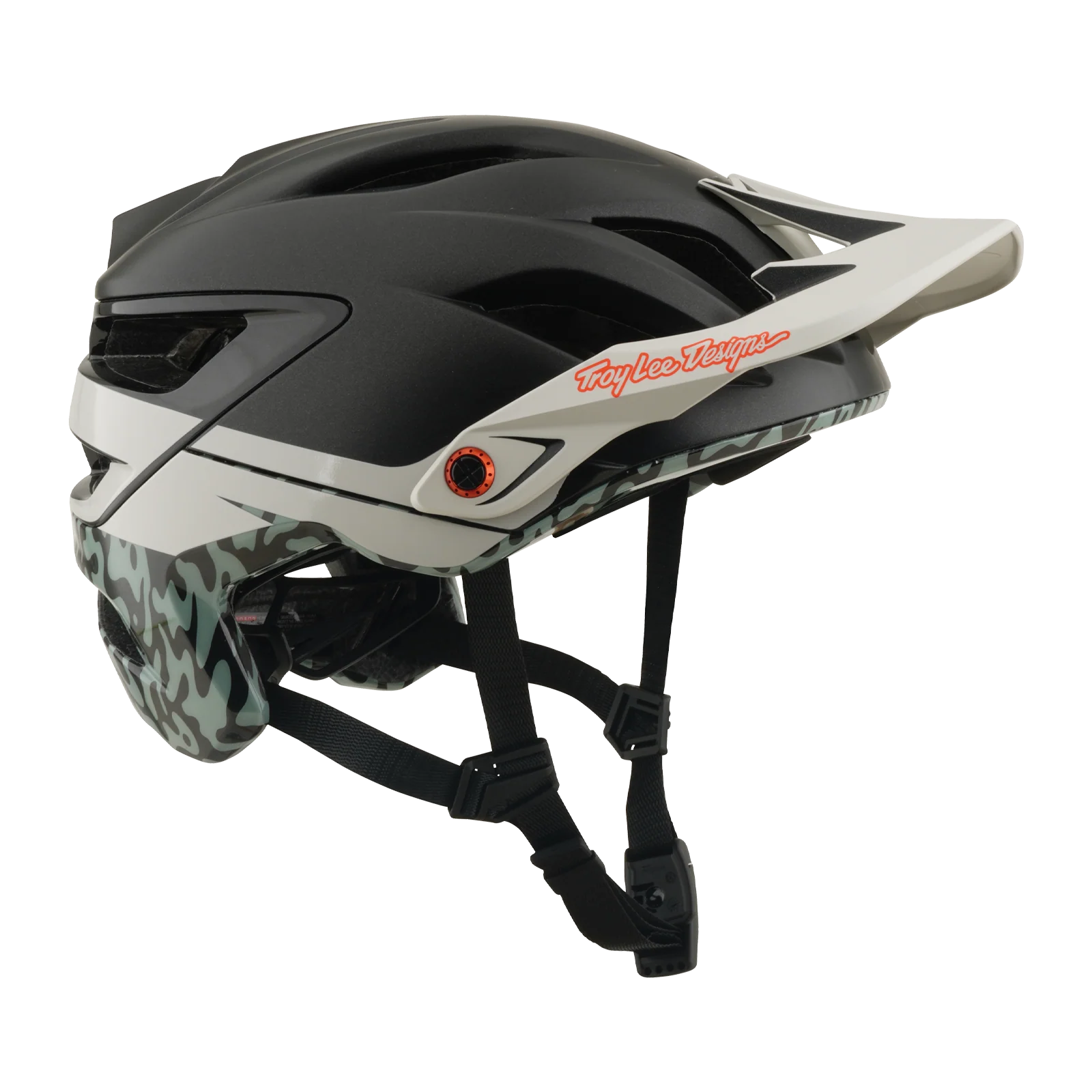 Casque VTT TROY LEE DESIGNS A3 MIPS HALO PUMICE Charcoal/Blanc - Image 6