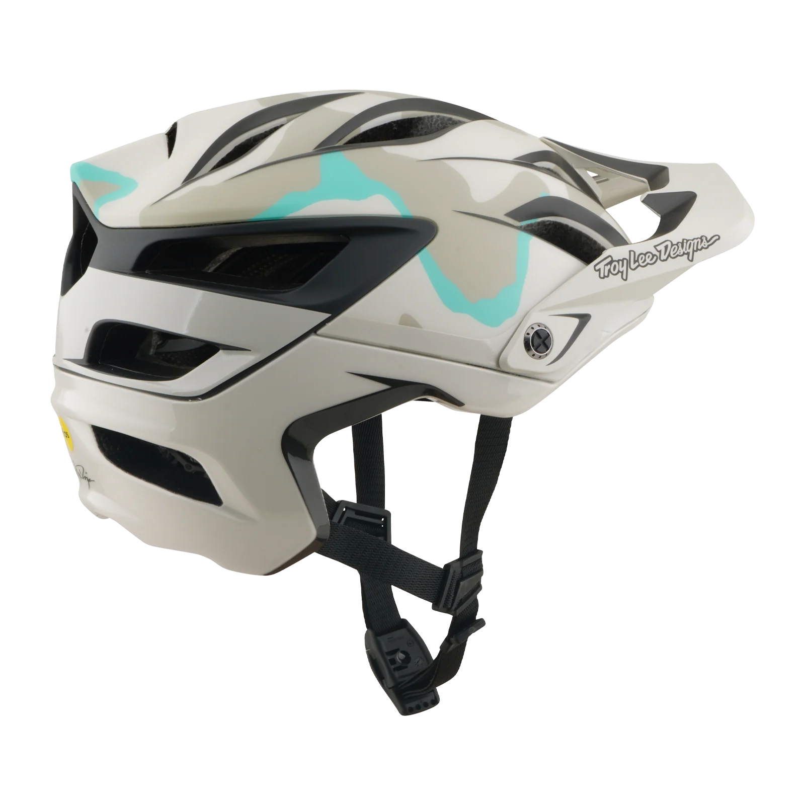 Casque VTT TROY LEE DESIGNS A3 MIPS HALO PUMICE Blanc/Camo - Image 6