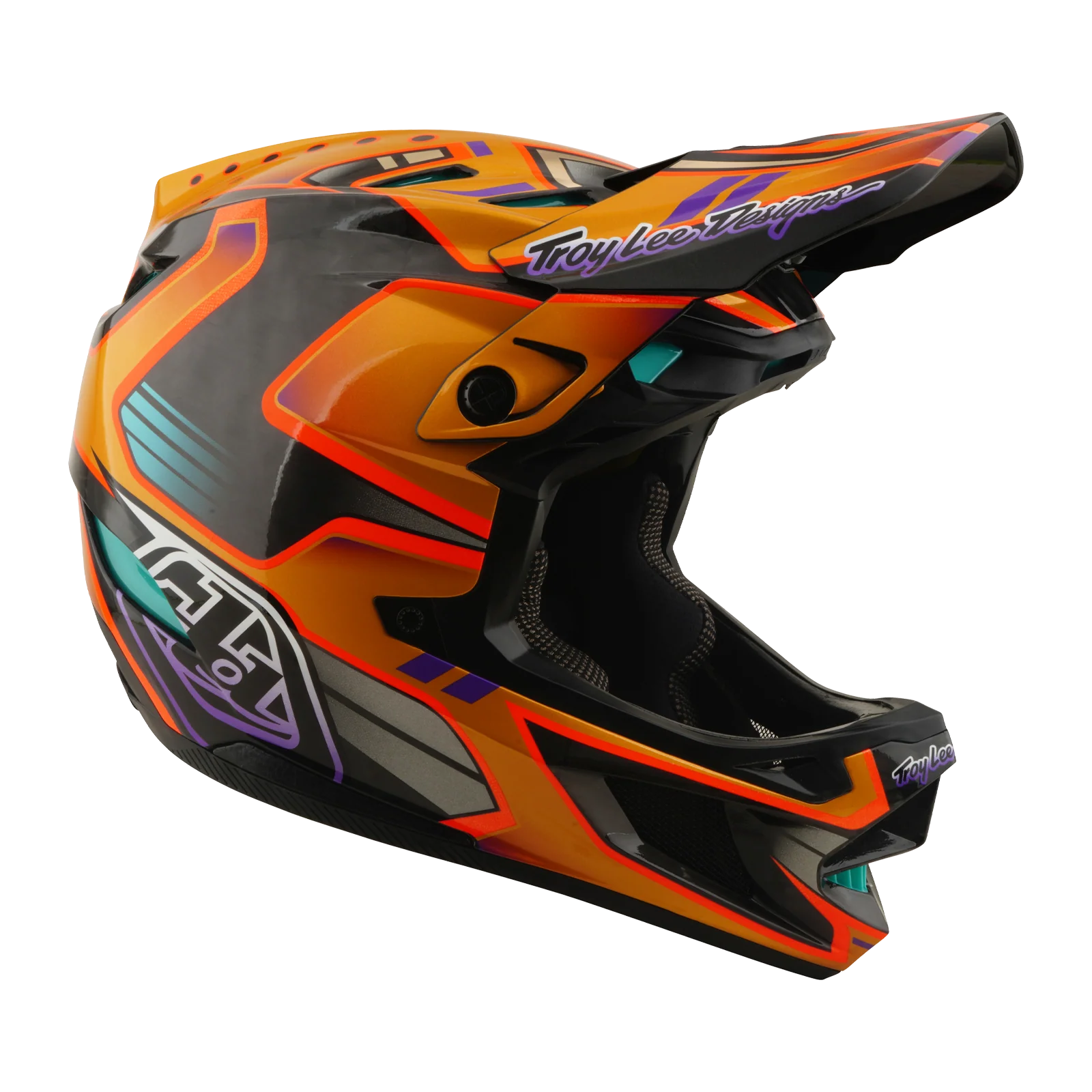 Casque VTT TROY LEE DESIGNS D4 CARBON MIPS Crest Gold - Image 2