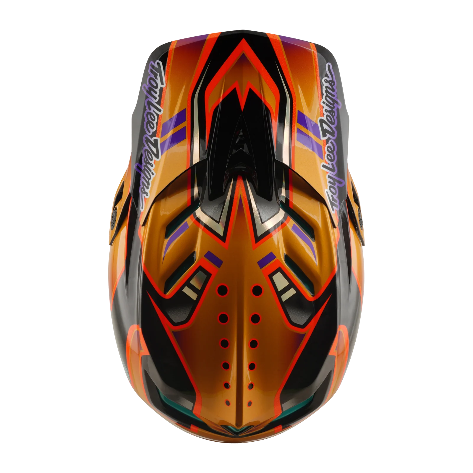 Casque VTT TROY LEE DESIGNS D4 CARBON MIPS Crest Gold - Image 8